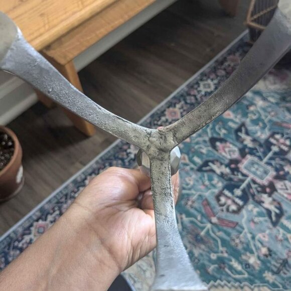 Vintage Hand Forged Metal Candle Holder Three Legged - Picture 9 of 11